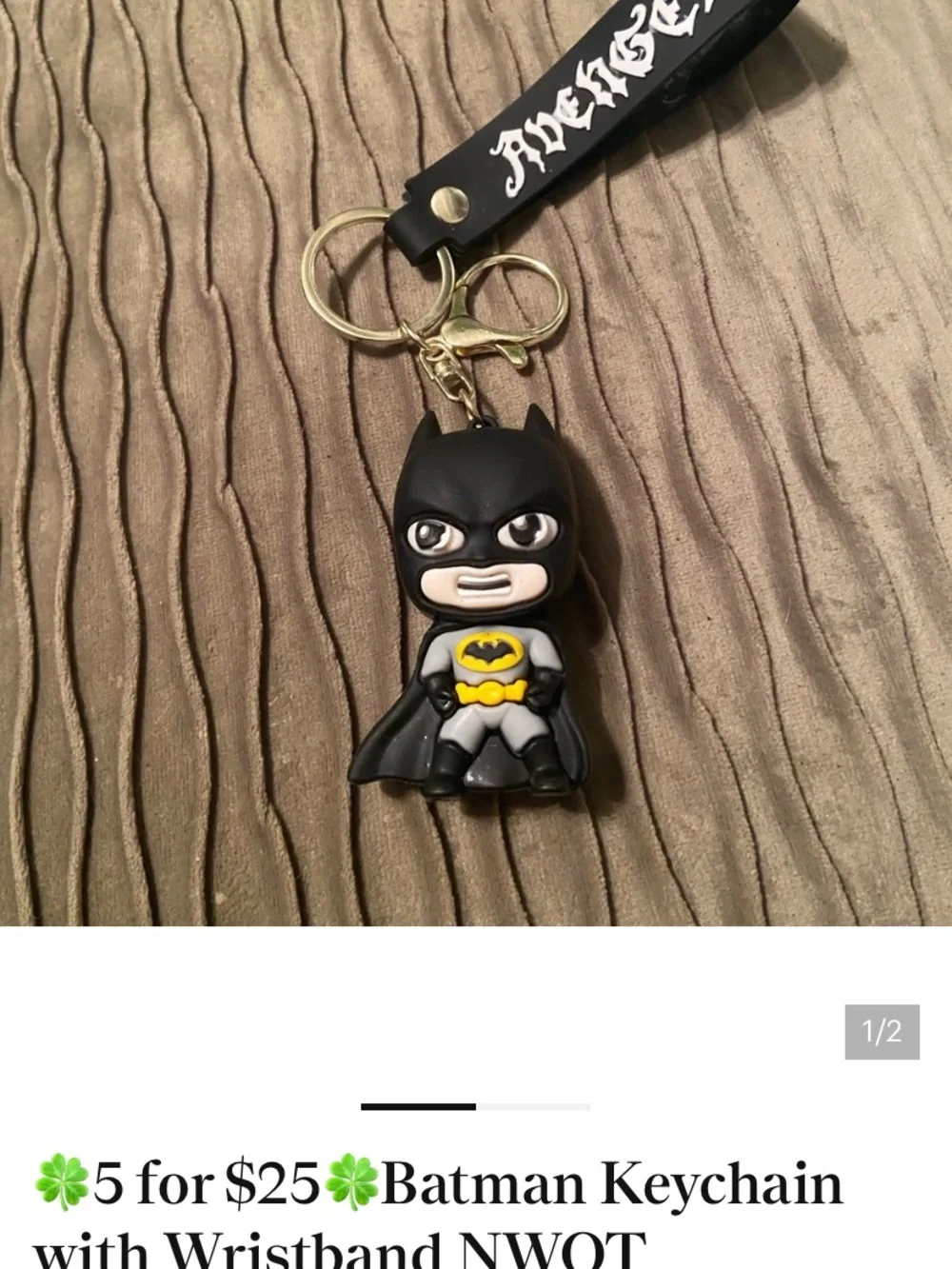 Trio of Keychains Featuring Batman, Snoopy & Minions